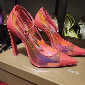 Christian Louboutin Vibrant Pink Iridescent Heels